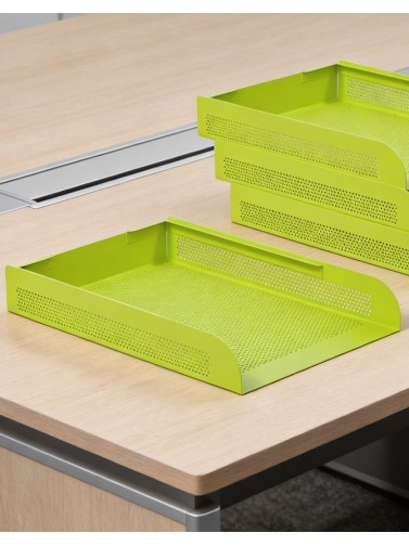 Stackable document tray. Fluorine Color (one unit)