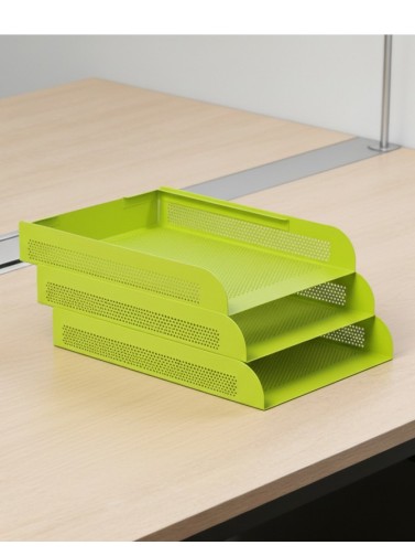 Stackable document tray. Fluorine Color (3 units)