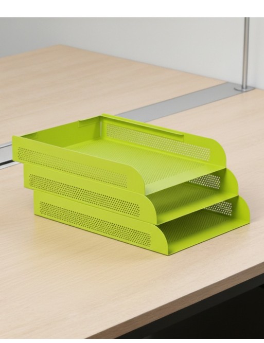 Stackable document tray. Fluorine Color (3 units)