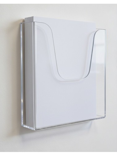 Transparent acrylic brochure holder A5 format
