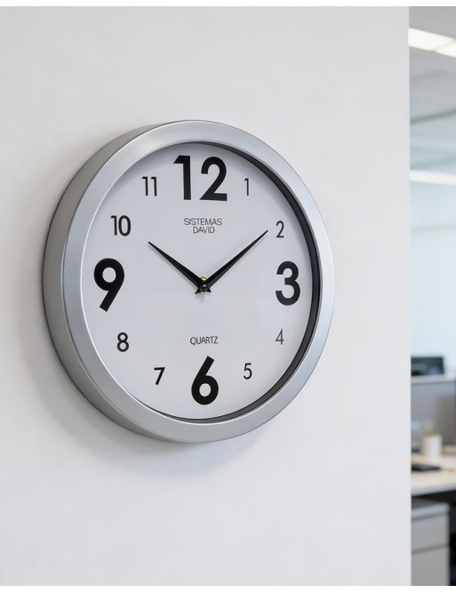 Wall clock. Wall clock with a 30 cm diameter