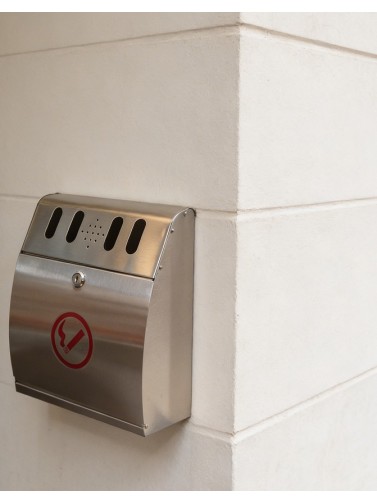 Wall ashtray. Stainless steel AISI-304