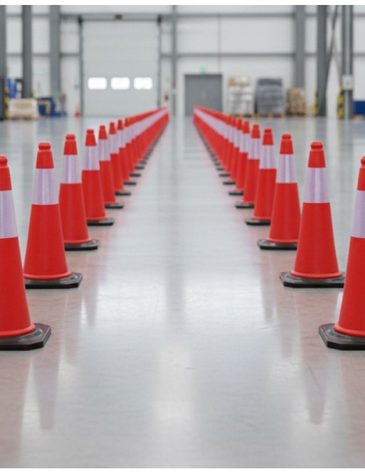 Reflective Cones with rubber Base