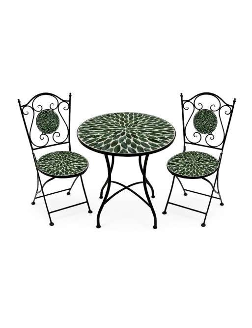 TISCH UND ZWEI GARTENSTÜHLE MODELL NAREL