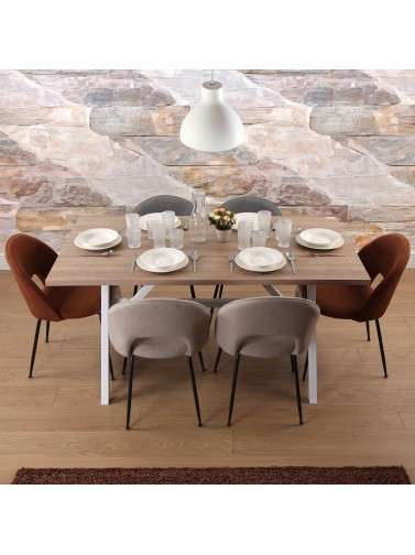 TABLE À MANGER MODÈLE DE VÉRONE COULEUR BLANCHE