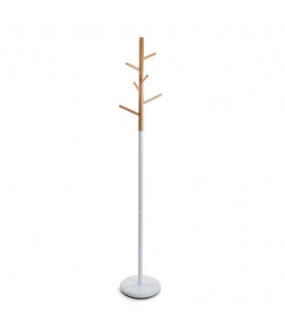 Metal/Wood ECO coat stand. Couleur blanche