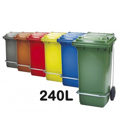 Industrial container with pedal 240L.