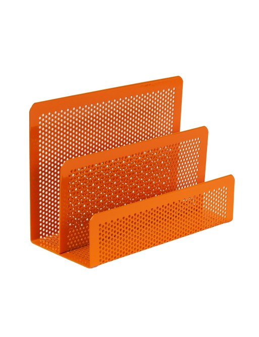 Conjunto sobremesa 8 piezas chapa perforada en color naranja Conjunto sobremesa 8 piezas chapa perforada en color naranja