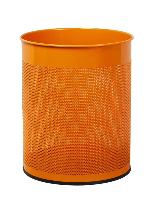 Conjunto sobremesa 8 piezas chapa perforada en color naranja Conjunto sobremesa 8 piezas chapa perforada en color naranja