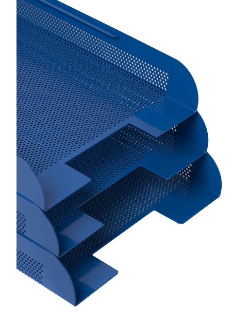 Conjunto sobremesa 8 piezas chapa perforada color azul Conjunto sobremesa 8 piezas chapa perforada color azul