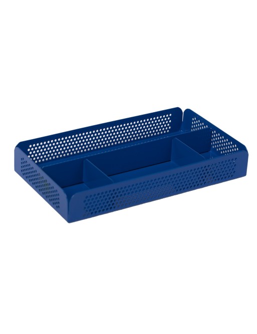 Conjunto sobremesa 8 piezas chapa perforada azul Conjunto sobremesa 8 piezas chapa perforada azul