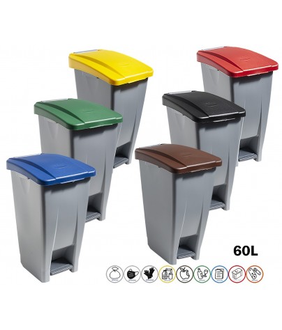 Container with pedal - 60 Liters