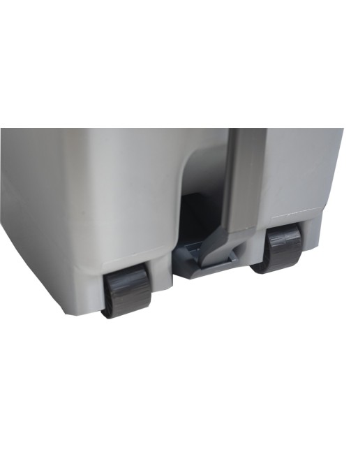 Container with pedal (60 Liters) (Recycling adhesive). Lid in yellow