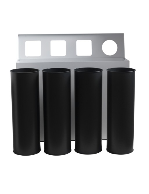 Poubelle de recyclage pour 4 déchets Poubelle de recyclage pour 4 déchets