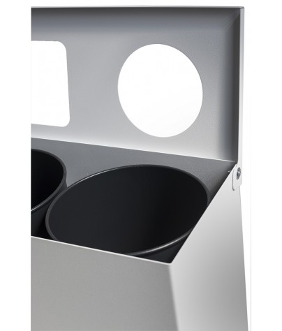 Recyclingbehälter für 4 Arten von Abfällen
