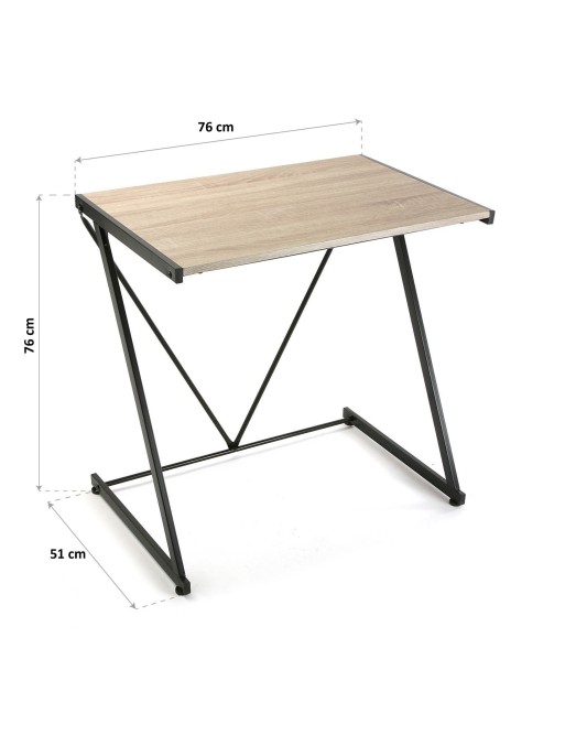 Mesa de escritorio con tablero de madera. Modelo Zeta Mesa de escritorio con tablero de madera. Modelo Zeta