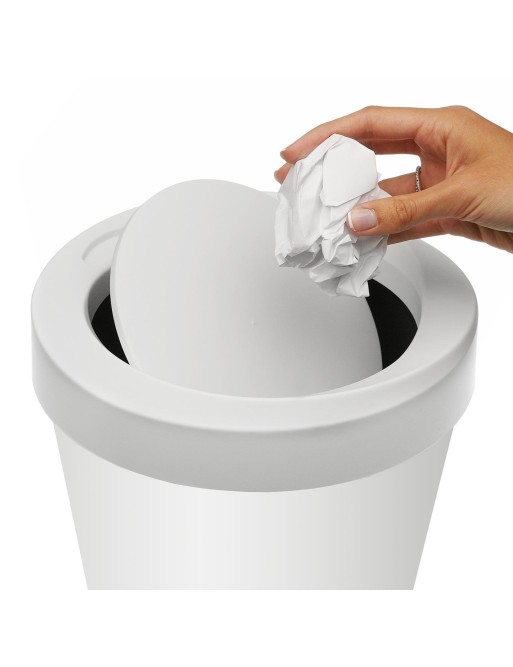 Papelera con tapa basculante capacidad 9 litros