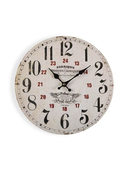 Reloj de pared de madera de 29 cm de diámetro Reloj de pared de madera de 29 cm de diámetro