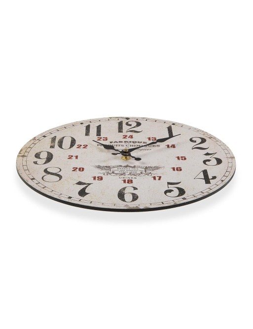 Horloge murale en bois de 29 cm de diamètre Horloge murale en bois de 29 cm de diamètre