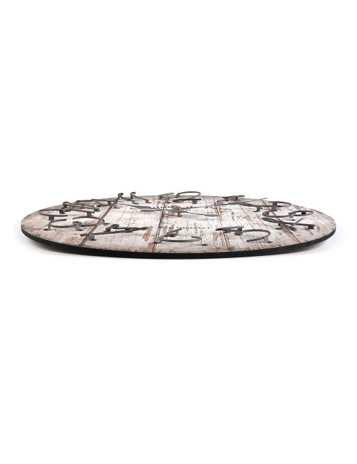 Horloge murale en bois de 60 cm de diamètre, modèle "Paris" Horloge murale en bois de 60 cm de diamètre, modèle "Paris"