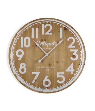 Wooden wall clock with a diameter of 68 cm, model "Antiquité"
