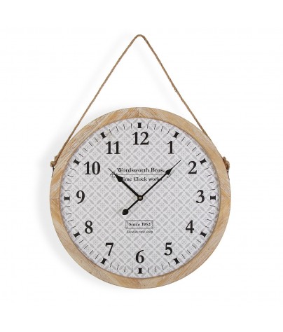 Wooden and metal wall clock with a diameter of 53 cm, model "London"