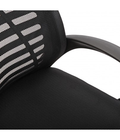 Silla de oficina regulable en altura en color negro, modelo "ECOPLUS"