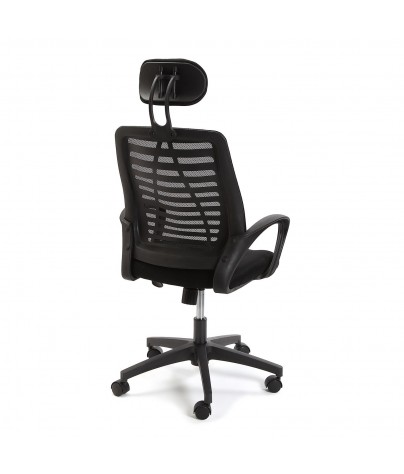 Chaise de bureau réglable en hauteur en noir, modèle "ECOPLUS"