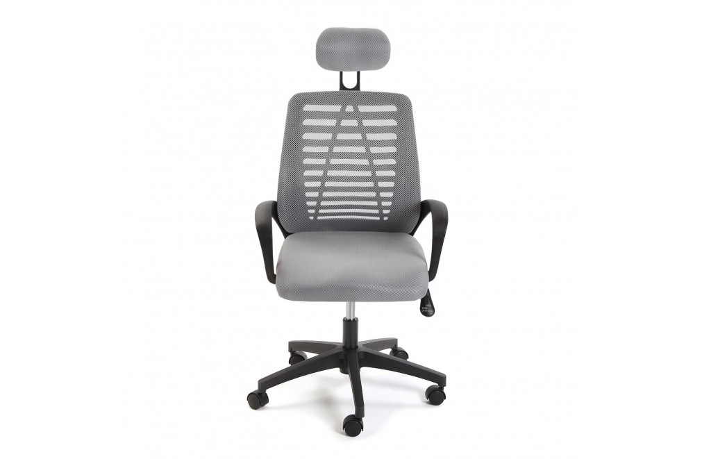 Chaise de bureau réglable en hauteur en gris, modèle ECOPLUS