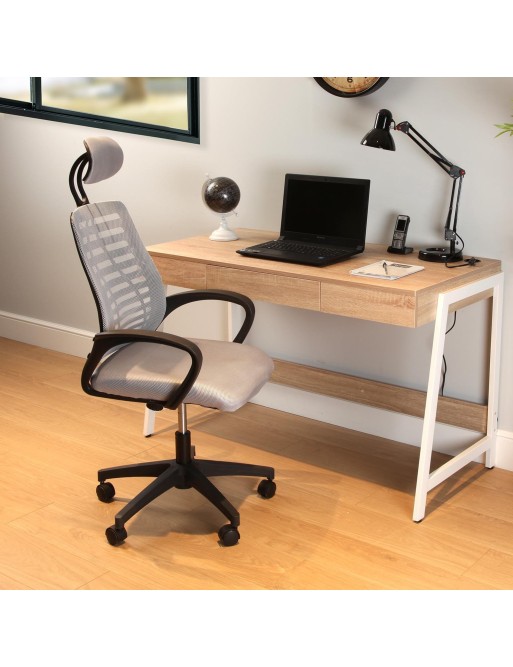 Silla de oficina regulable en altura en color gray, modelo "ECOPLUS" Silla de oficina regulable en altura en color gray, modelo "ECOPLUS"