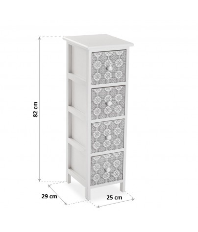 Furniture for your bathroom with 4 drawers, model “4D”