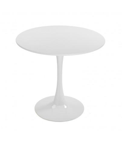 Wooden table in white, model "Seta"