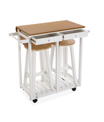 Folding table plus 2 chairs, model Islandia