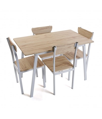 Ensemble table et 4 chaises, modèle Tauro