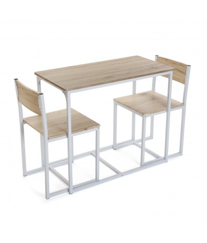 Ensemble table et 2 chaises, modèle Neo
