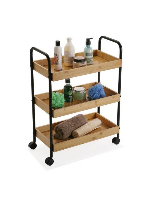 Cart with wheels and 3 shelves, model "Cuisine" Cart with wheels and 3 shelves, model "Cuisine"