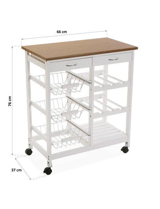 Meuble auxiliaire de cuisine polyvalent, modèle "MDF"