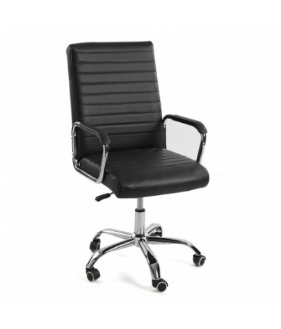 Height-adjustable office chair in black, model “Berlin“