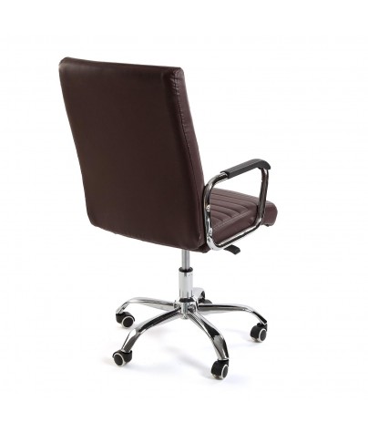 Height-adjustable office chair in brown, model “Berlin“