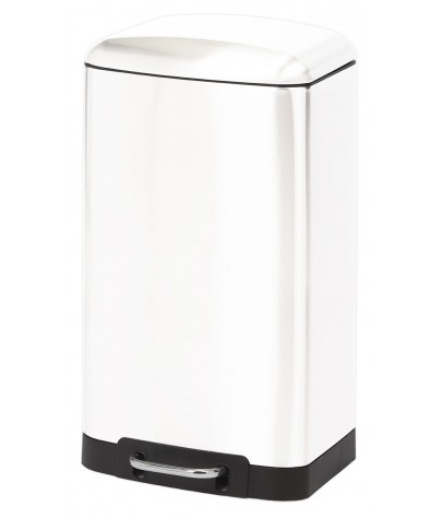 Garbage can with 20-liter pedal, model “rectangular” - White