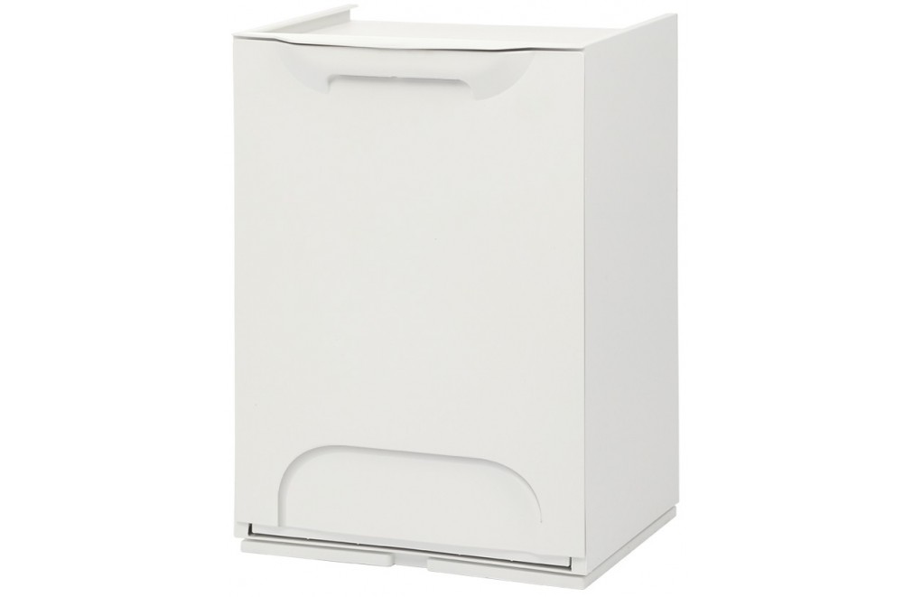 Modular garbage container. White color