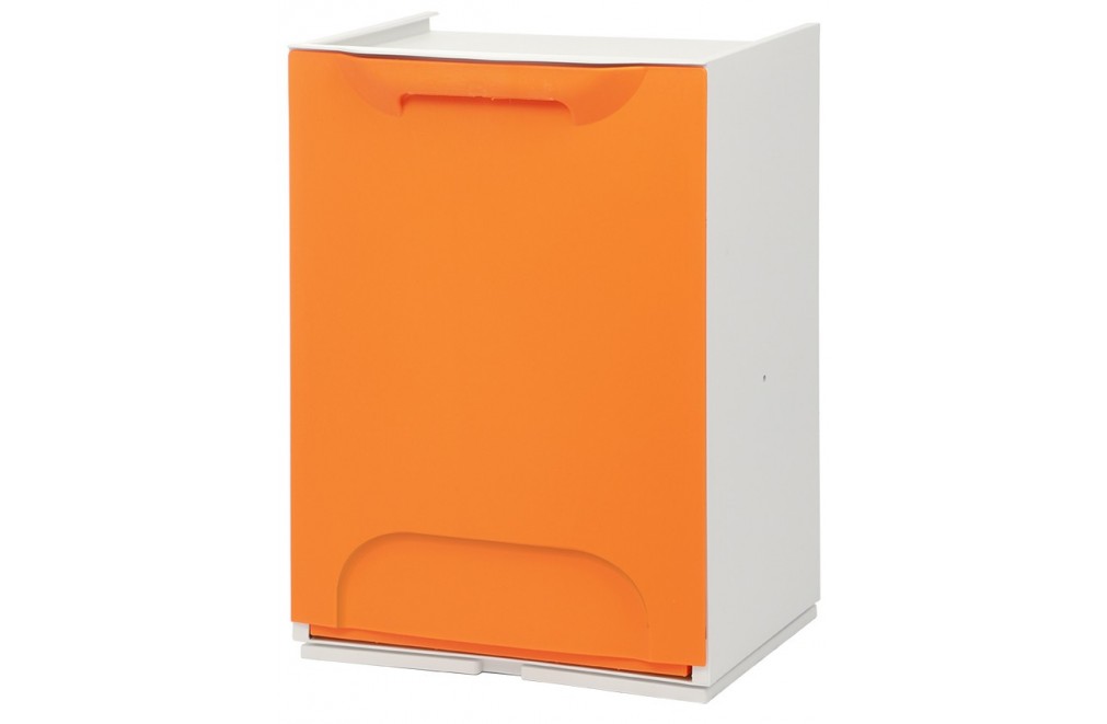 Cubo de basura modular 15 litros. Color Naranja