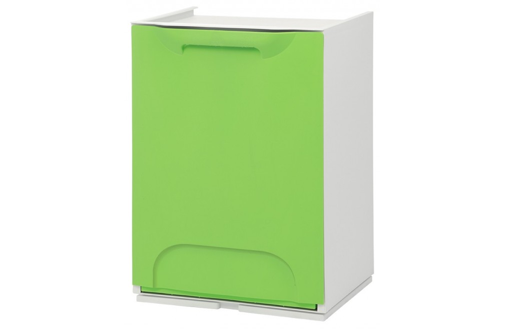 Modular garbage container. Green color