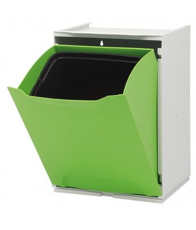 Modular garbage container. Green color