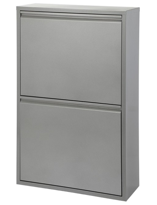 Mueble metálico para reciclaje con cuatro compartimentos, modelo Viena Mueble metálico para reciclaje con cuatro compartimentos, modelo Viena