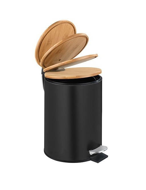 Papelera con pedal 3 litros, modelo “Bambú”