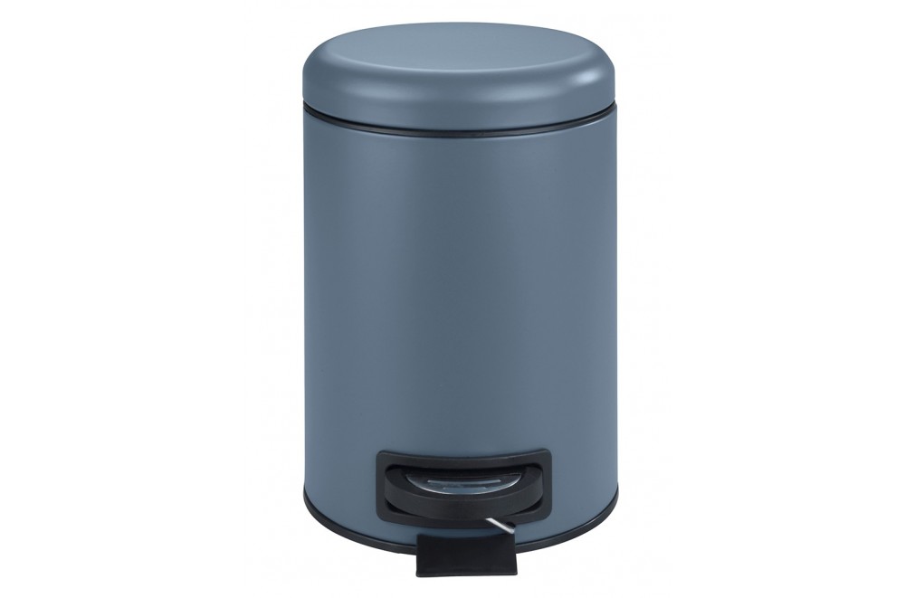 Garbage can of 3L. With invisible bag bag. Blue model