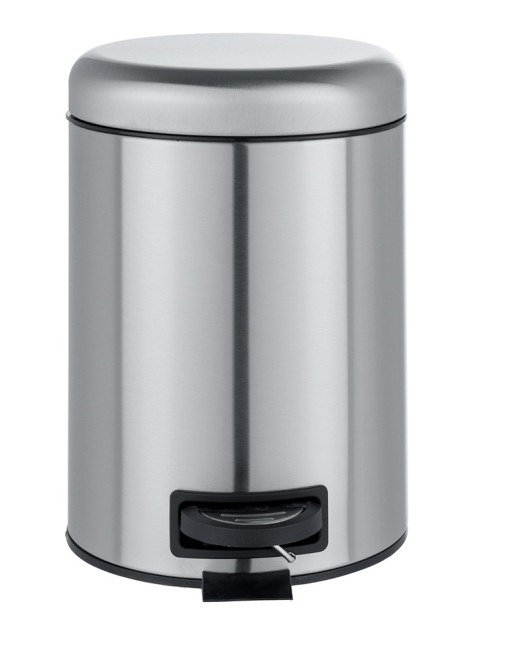 Cubo de basura 3L. Con sistema invisible de bolsa. Inoxidable satinado