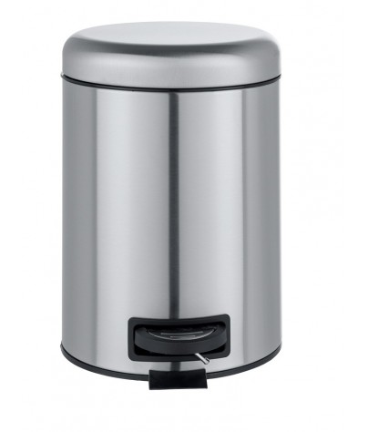 Garbage can of 3L. With invisible bag system. Satin stainless