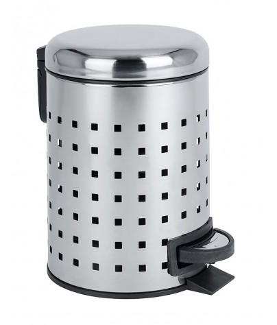 Garbage can of 3L. With invisible bag system. "Perforated" model